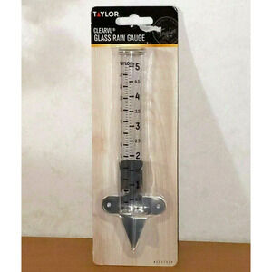 Taylor Clearvu Glass Rain Gauge NEW UNOPENED PACKAGE